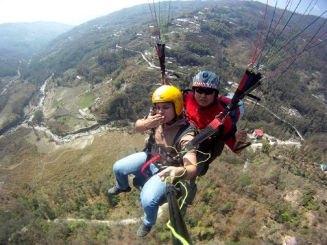 Sikkim emerges as a paragliding destination 
