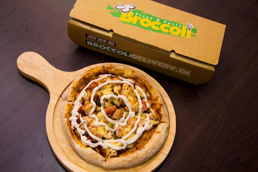 At Broccoli get a pizza served straight from the oven!