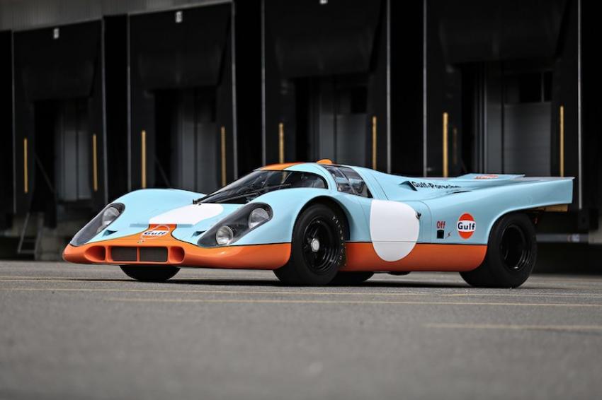 1970 Porsche 917K sold for $14,080,000 at Pebble Beach in 2017, a world record at auction for the marque. Photo courtesy: Christie