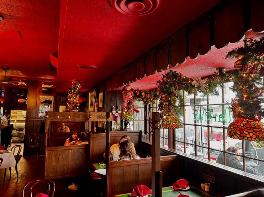 The cozy, wooden-themed interiors remain a guest favourite. Photo: Martin’s Tavern FB