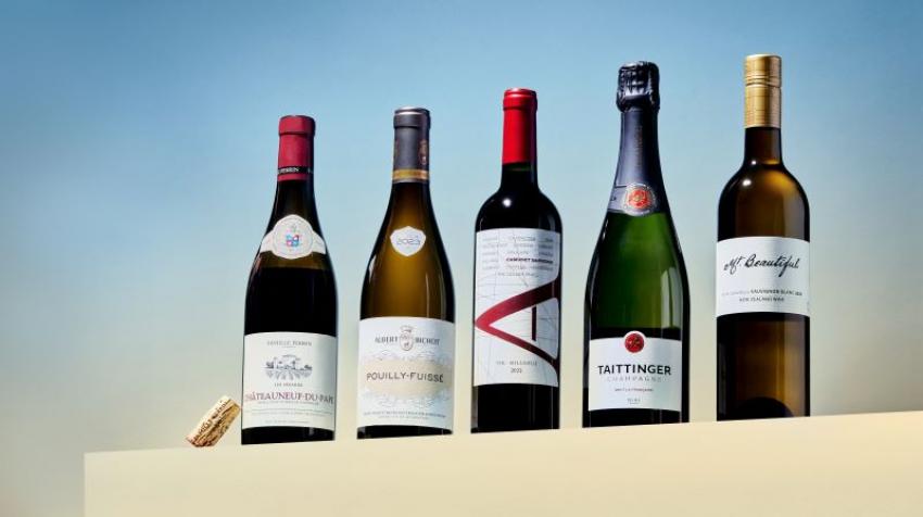 Selection of wines. Photo: Delta website