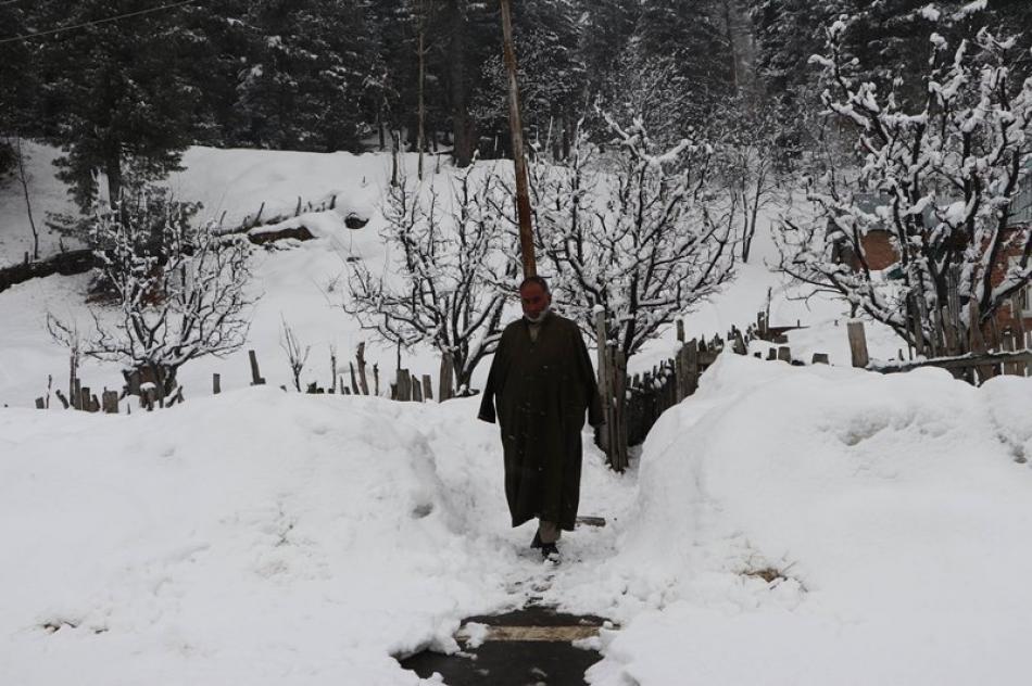 Images of the Day : Snowfall in Kashmir