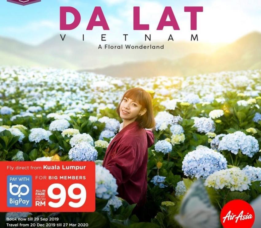 AirAsia reveals exclusive route from Kuala Lumpur to Da Lat