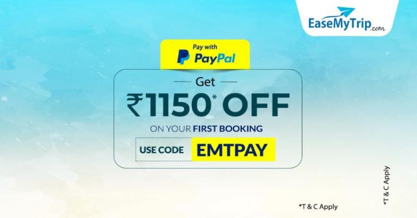 EaseMyTrip.com offers Rs. 1150 off on first transaction