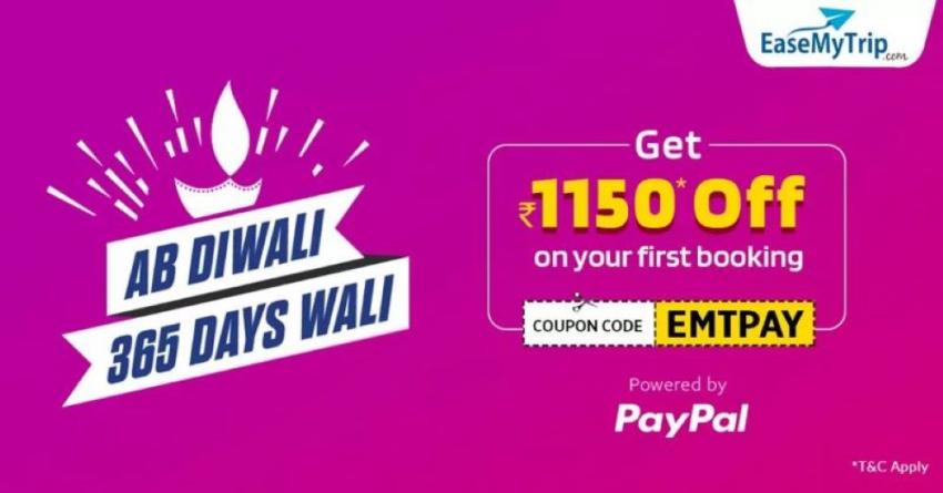 EaseMyTrip offers discount on travel fares in Diwali