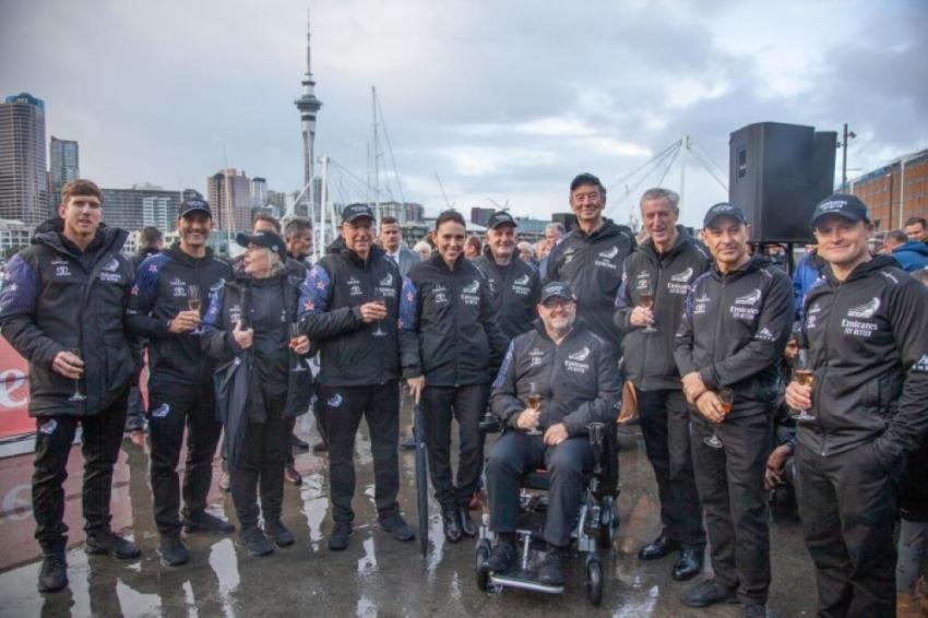 Emirates Team NZ launches first two-full scale race boats for 2021 America's Cup