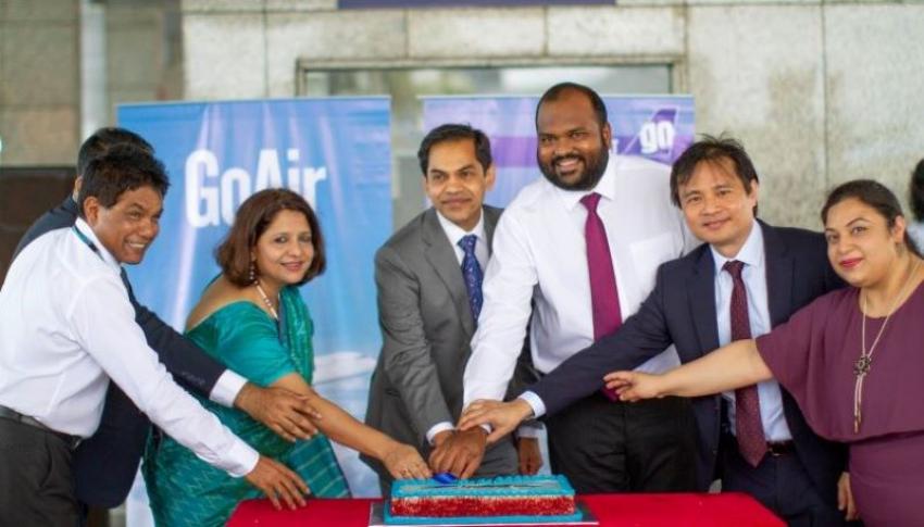 Maldives Tourism Minister Ali Waheed inaugurates the season's 1st GoAir flight to Malé