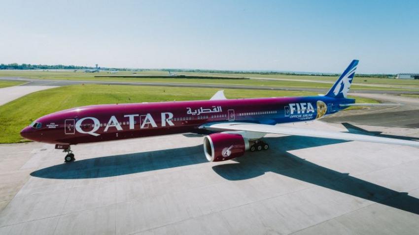 Qatar Airways Rolls Out FIFA World Cup Special Livery with Themed Cabin Interiors