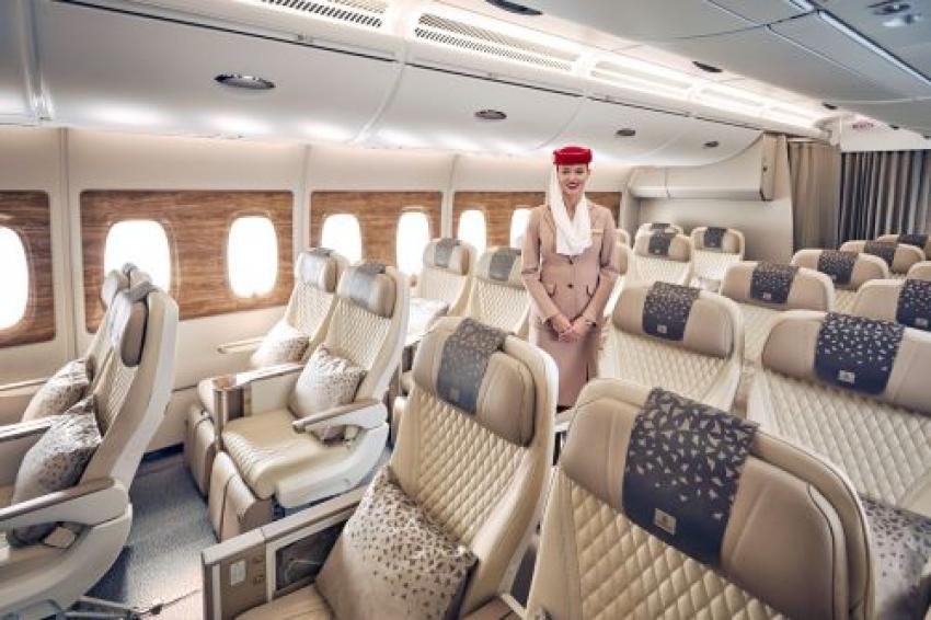 Premium Economy cabin. Photo: Emirates.