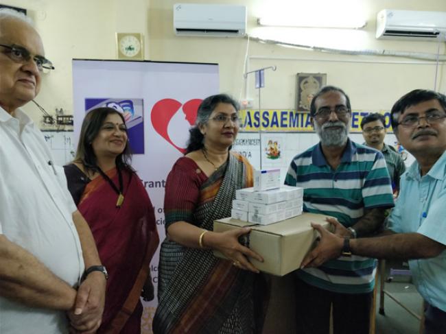 Rotary Club of Calcutta Metro City donates medicine to Thalassaemia Society of India