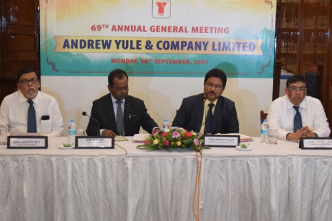 Andrew Yule says its 2016-2017 revenue was higher than the previous year's revenue