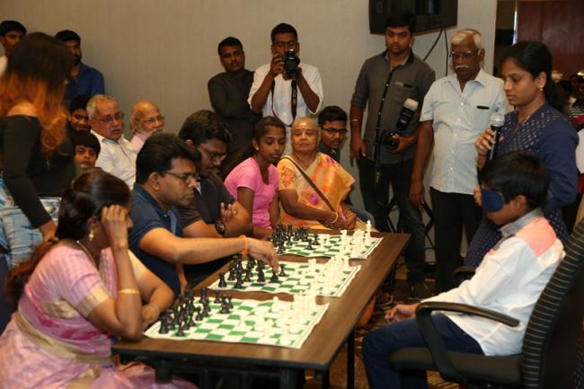 Prodigy Praggnanandhaa thrills audience including Vishy Anand at Blindfold simultaneous chess display