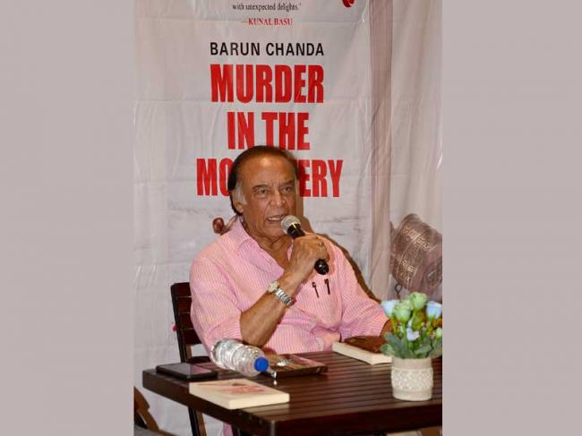 Starmark hosts launch of Barun Chanda's novel 'Murder in the Monastery'