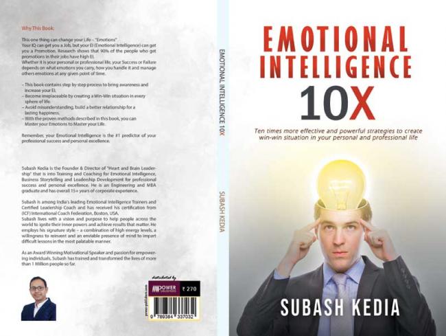 Author interview:  Subash Kedia says  'Emotional Intelligence 10X' is about creating a win-win situation 