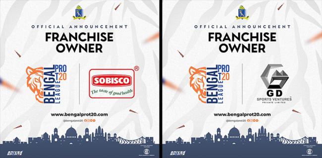Sobisco and Gee DeeMining awarded franchise rights in Bengal Pro T20 League