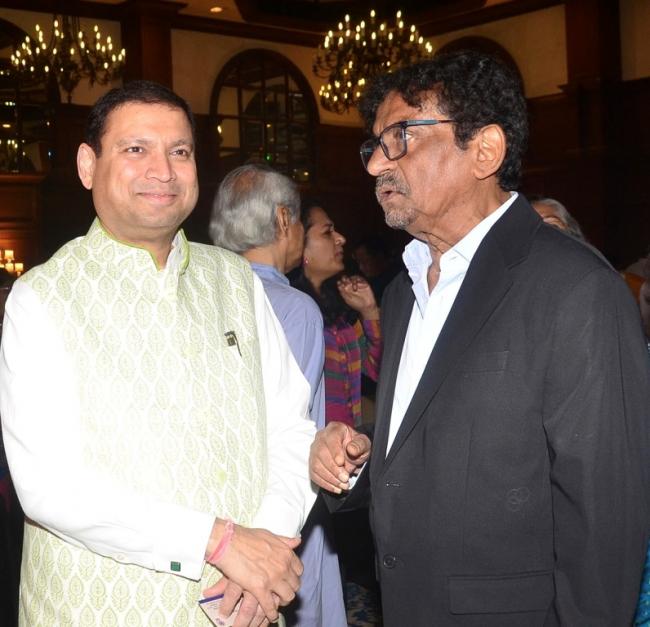 Sundeep Bhutoria, Secretary General of The Bengal with filmmaker Goutam Ghose, also a member of The Bengal. Photo: The Bengal