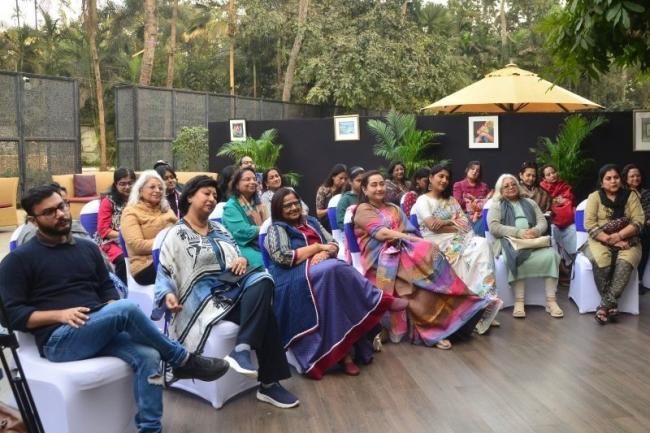 Audience listening to the conversation that continued for over an hour.