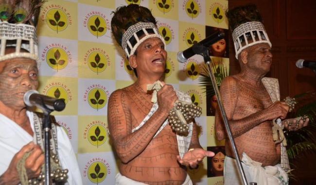 The members of the community performing at the launch.