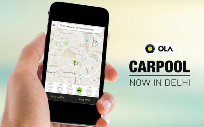 Ola enables private ‘CarPool’ on its app in Delhi-NCR