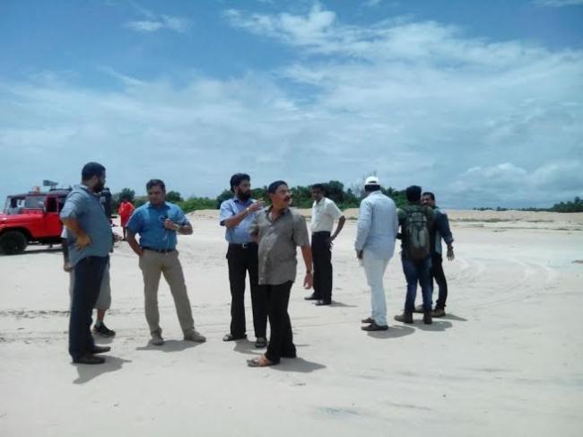 Goa Tourism Minister Dilip Parulekar inspects South Goa beaches