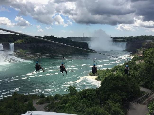 Niagara Parks, WildPlay Niagara Falls officially open WildPlay's MistRider Zipline to falls attraction