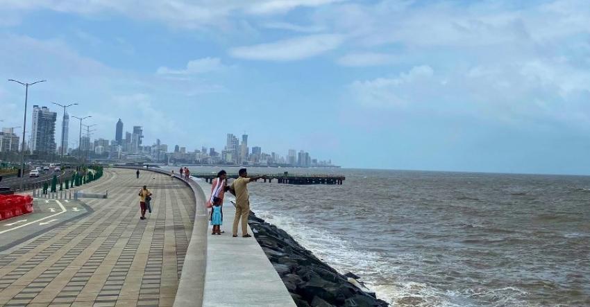 Mumbai's newest attraction is its 5-km sea promenade along Coastal Road Mumbai's newest attraction is its 5-km sea promenade along Coastal Road