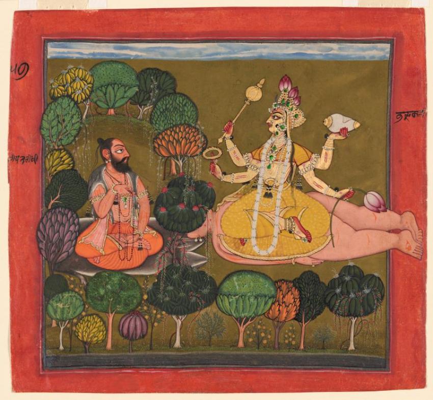  The Goddess worshipped by the sage Chyavana from a Tantric Devi series Photo credit: Kripal / National Museum of Asian Art, Smithsonian Institution
