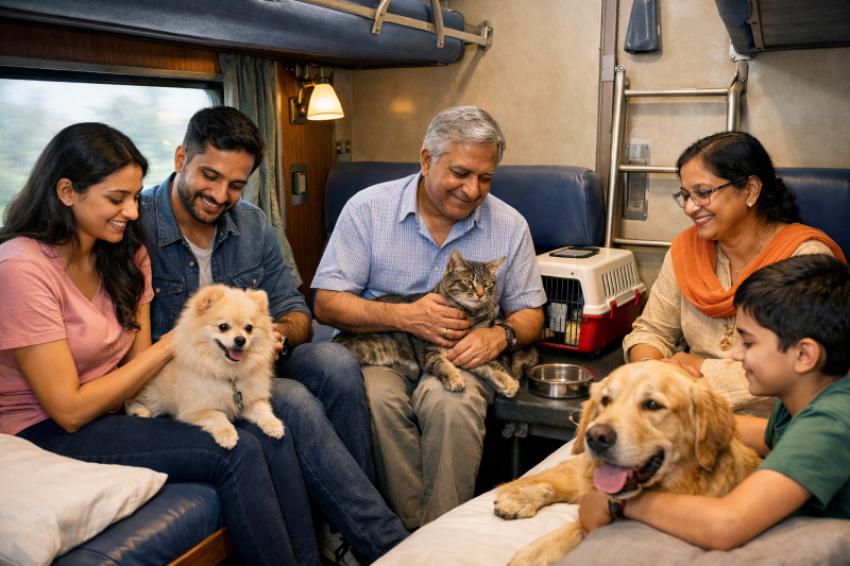 Taking Your Paw Friends on a Train? What to Know Before Travelling with Pets on Indian Railways