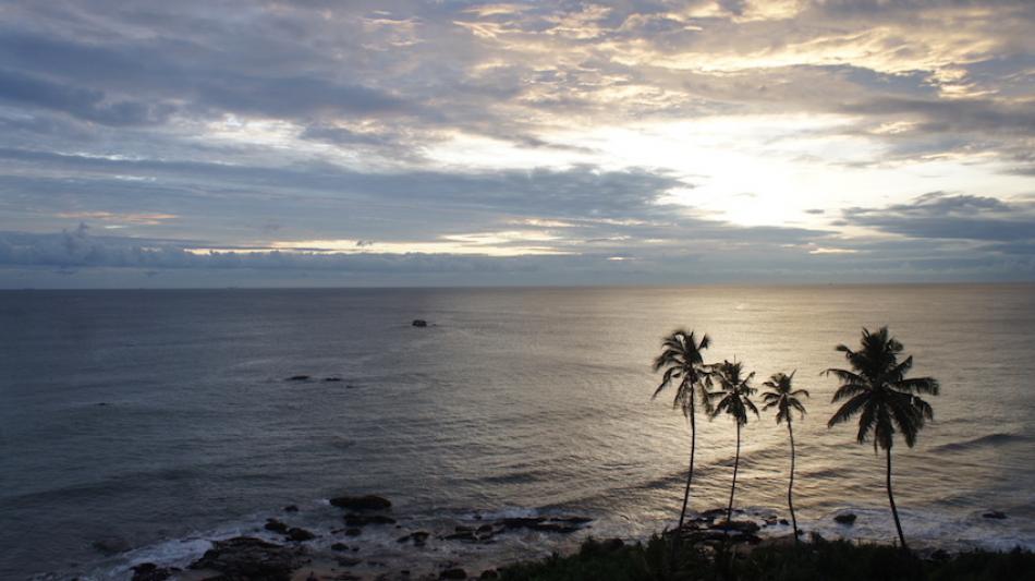 A Galle sunset in Sri Lanka 