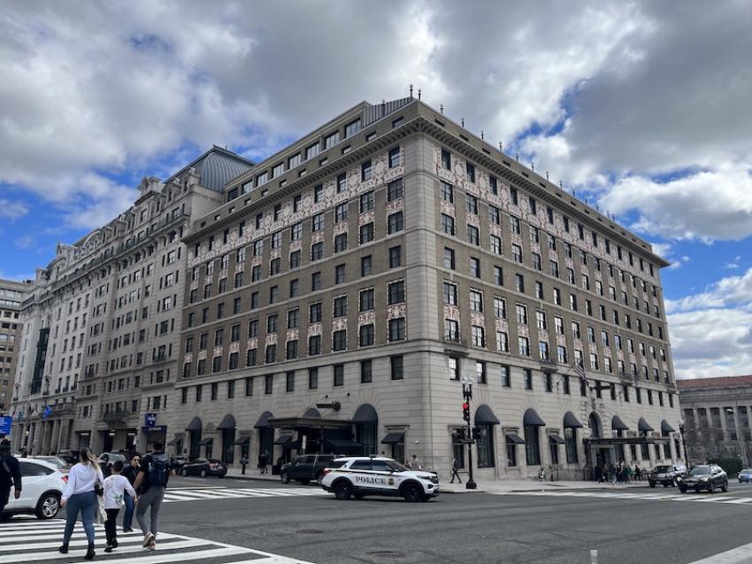 Since 1917, Hotel Washington has been one of the landmark properties of DC. Photo by Sujoy Dhar. 