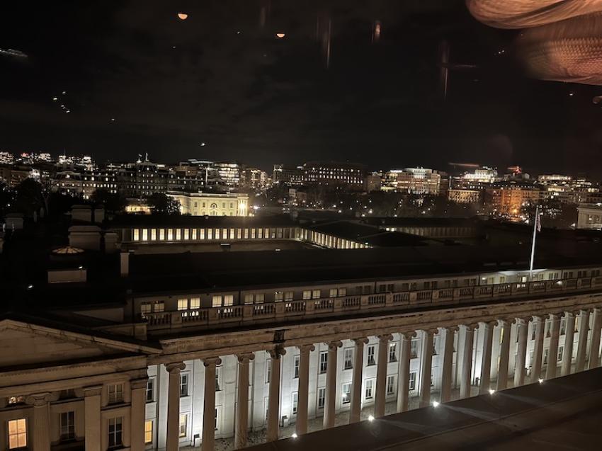 VUE Rooftop offers views of White House. Photo by Sujoy Dhar. 